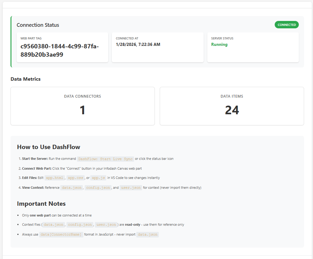 DashFlow live sync waiting
