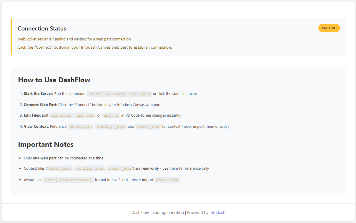 DashFlow live sync waiting